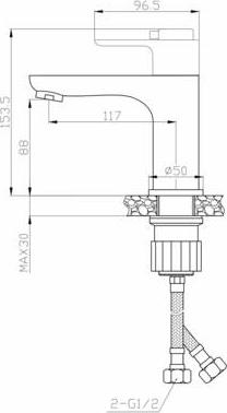 Комплект смесителей 3 в 1 Orange Thermo T19-311cr, хром