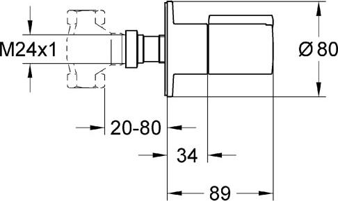 Переключатель потоков Grohe Tenso 19801000