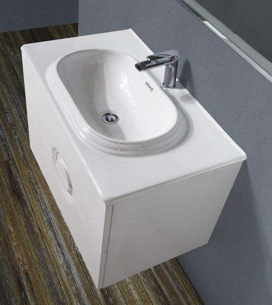 Тумба для комплекта BelBagno ONDA-N-800-2C-SO-BL bianco lucido