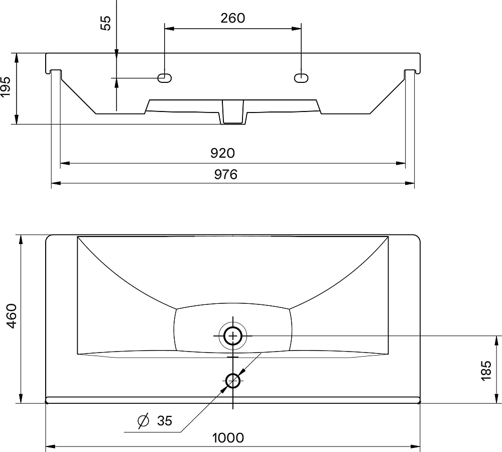 Раковина Santek Миранда 1WH302249 100 см.