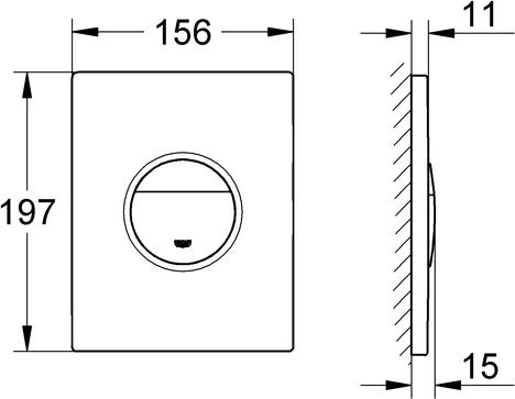 Инсталляция с унитазом и клавишей с сиденьем микролифт Grohe Solido 39127000