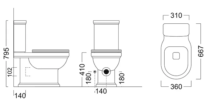 Напольный унитаз Kerama Marazzi Pompei Po.wc.01