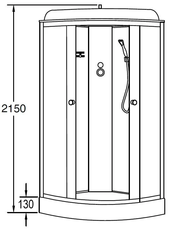 Душевая кабина Loranto Sunway CS-6681F 80*80*215