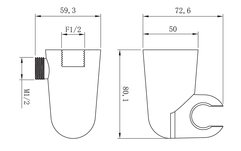 Держатель душа Lemark LM8099C хром