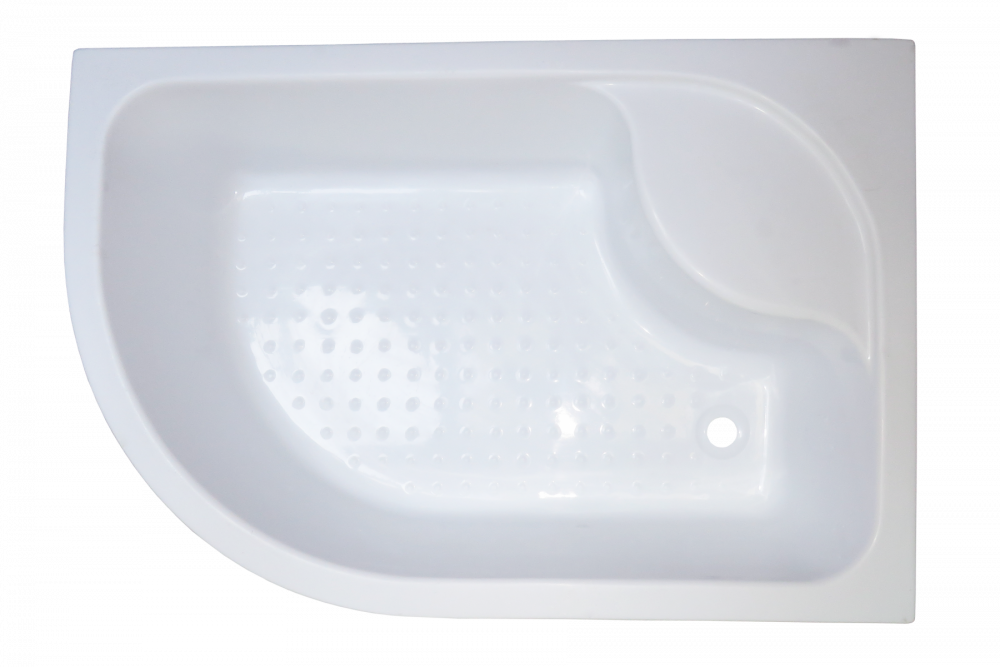 Душевой уголок 120х80 см Royal Bath BK RB8120BK-T-R стекло прозрачное с поддоном