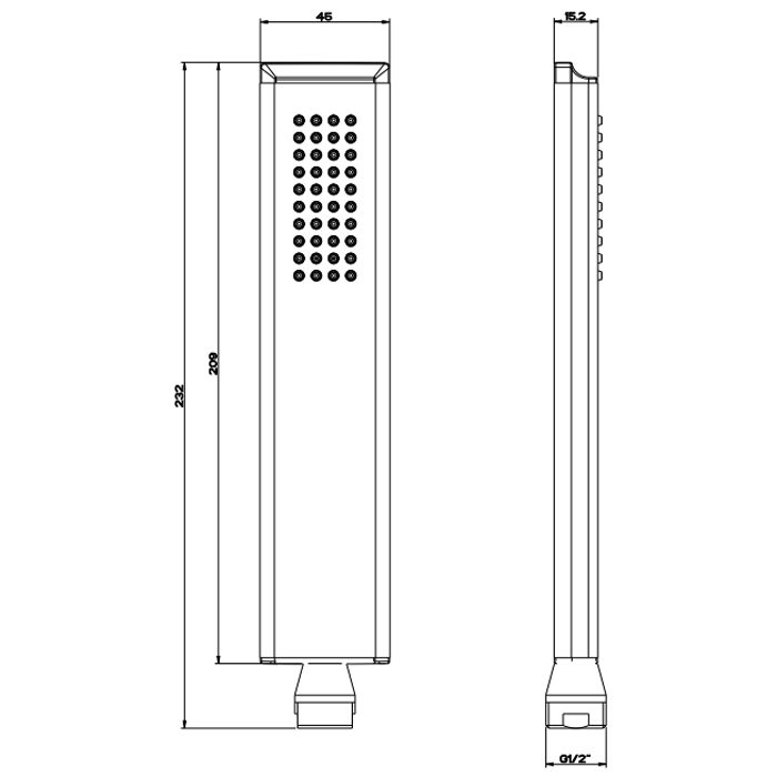 Ручной душ Gessi Eleganza 46154#031, хром