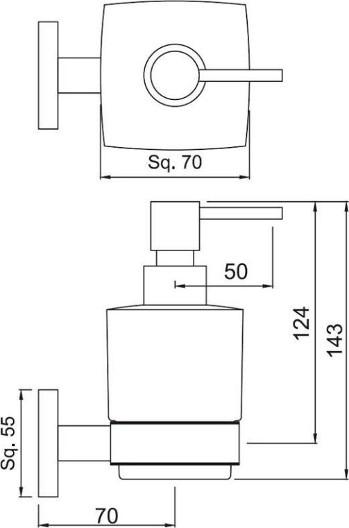 Дозатор для жидкого мыла Jaquar AKP-CHR-35735P