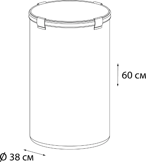 Корзина для белья Fixsen FX-1032, бежевый