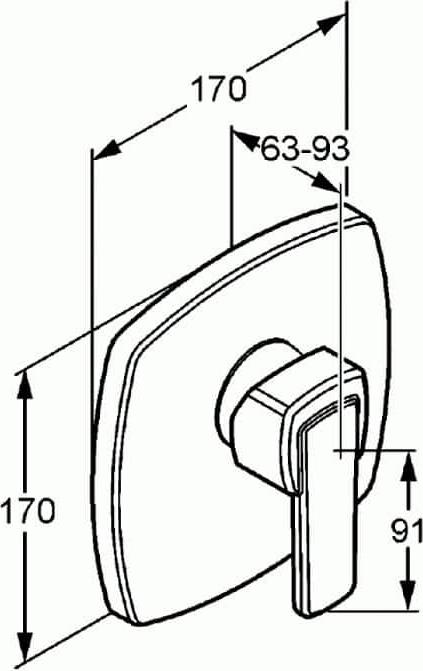 Смеситель для душа Kludi Q-Beo 507170575, хром