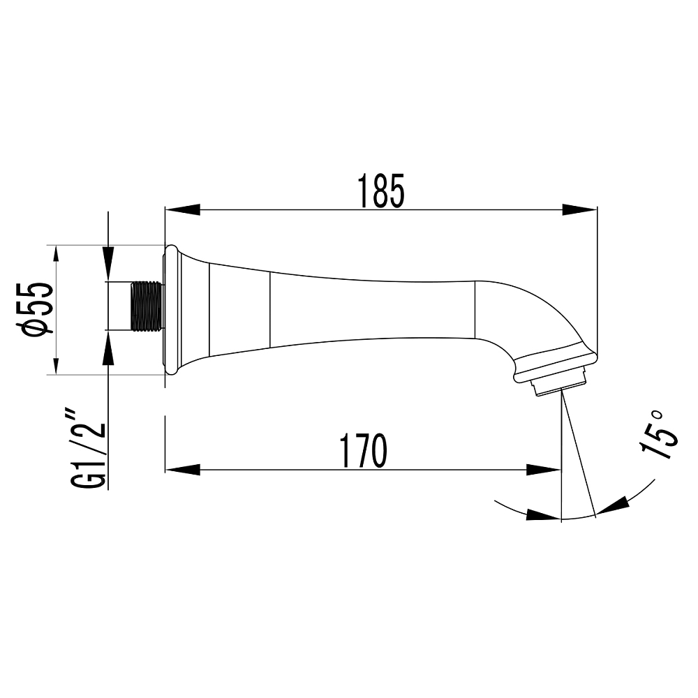 Излив Lemark LM4881B бронза