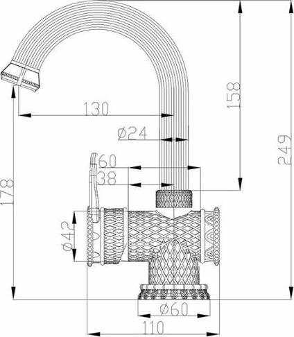 Смеситель Zorg Antic A 411U-SL для раковины