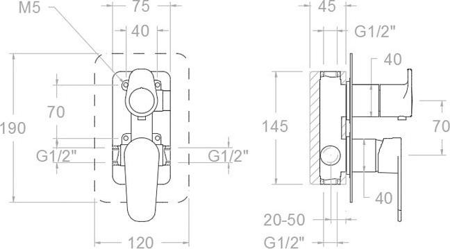 Смеситель Ramon Soler Alexia 361502S для душа