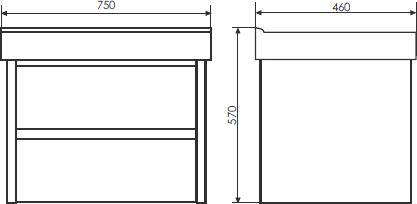 Мебель для ванной Comforty Дублин 75 белый глянец