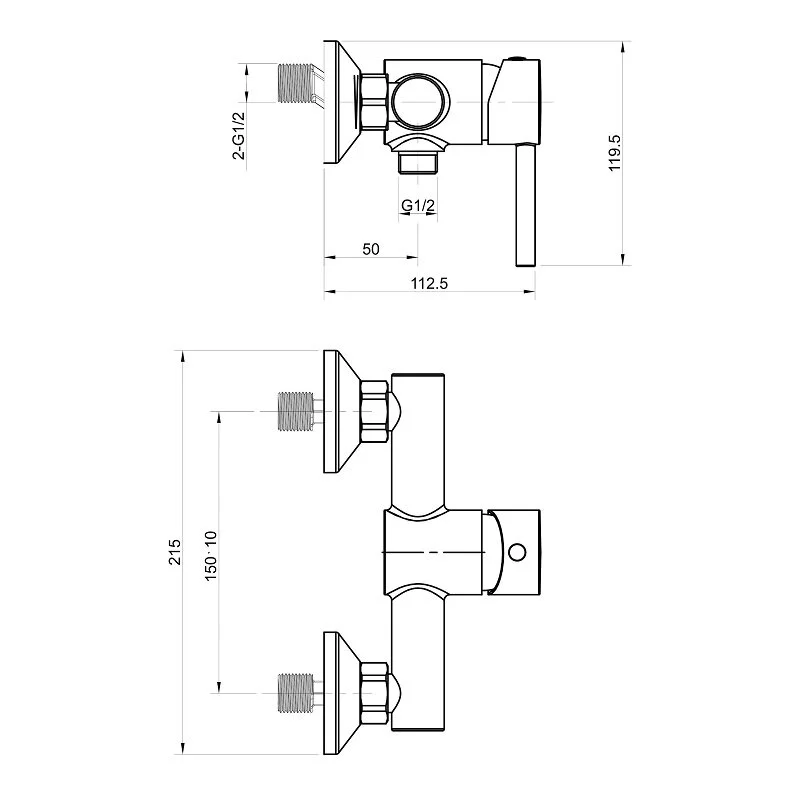 Смеситель для душа Koller Pool Orion OR0450 хром