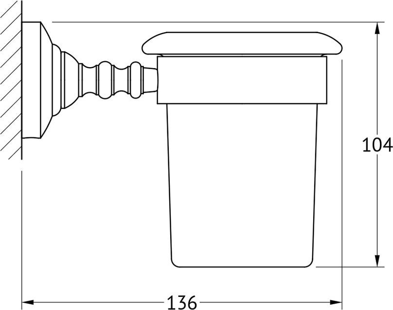 Стакан 3SC Stilmar STI 203 золото