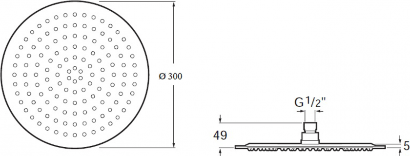 Душевая насадка Roca Raindream 5B2550C00