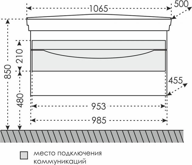 Тумба под раковину СанТа Сатурн 700210 98.5 см белый