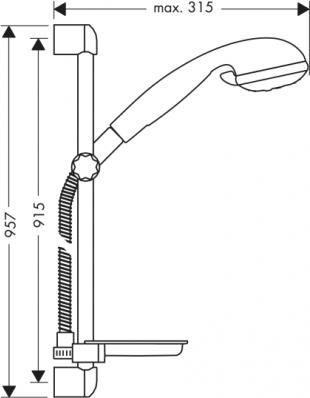 Душевой гарнитур Hansgrohe Croma 27770000