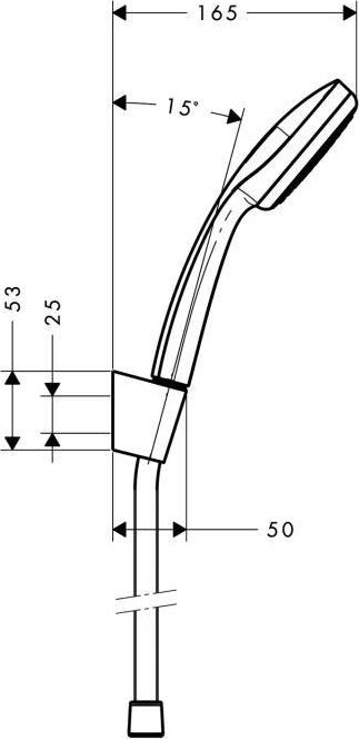 Душевой гарнитур хром Hansgrohe Croma 100 27574000