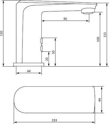 Смеситель для раковины Damixa Jupiter 770290000, хром