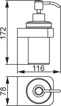 Дозатор Aquanet 5781-J