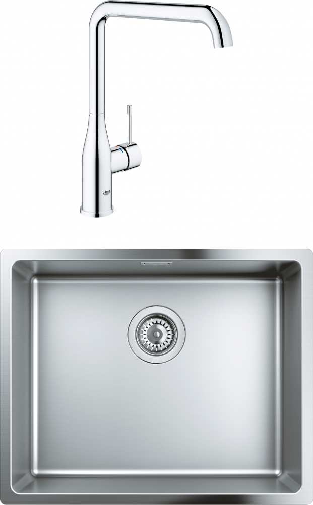 Комплект Кухонная мойка Grohe K700U 31574SD0 + Смеситель Grohe Essence 30269000 для кухонной мойки