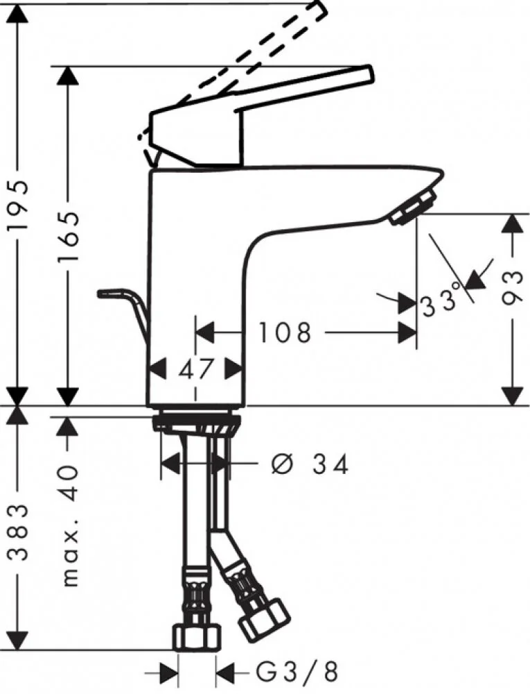 Смеситель для ванны с душем Hansgrohe Logis 71151000/71400000/26532400 хром