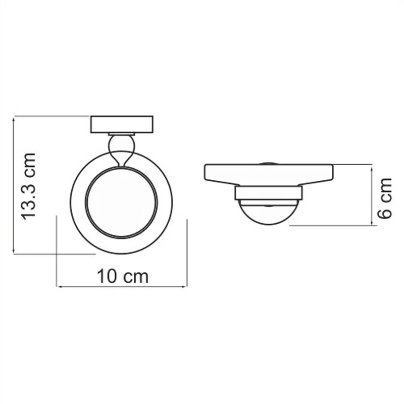 Мыльница WasserKRAFT Nau K-7700 K-7729 хром;белый