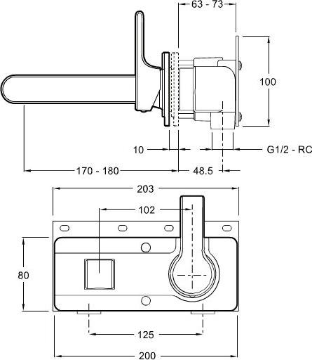 Смеситель для раковины Jacob Delafon Singulier E10863-CP