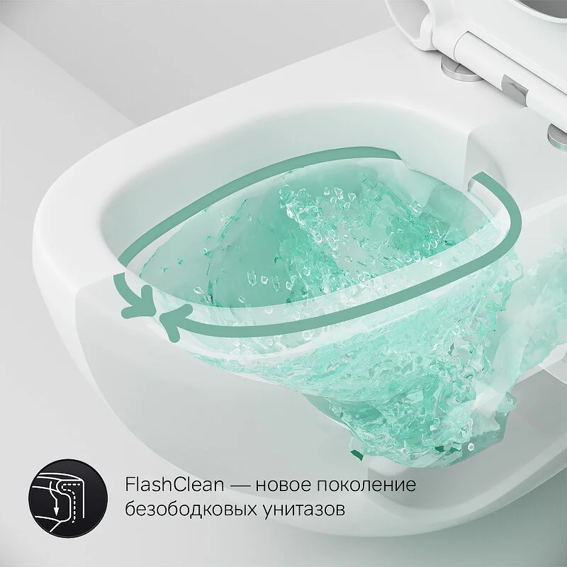 Инсталляция Geberit Duofix Delta с безободковым унитазом Am.Pm Sensation C301700WH FlashClean, сиденье микролифт, клавиша хром, 458.149.21.1/C301700WH/C307851WH