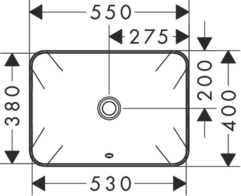 Раковина накладная Hansgrohe Xuniva Q 60158450, белый