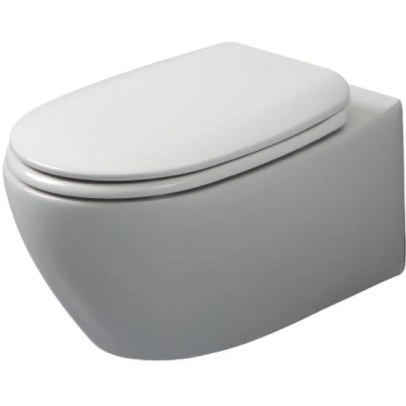 Унитаз подвесной White Ceramic Basic Circle W020304, безободковый, цвет белый матовый