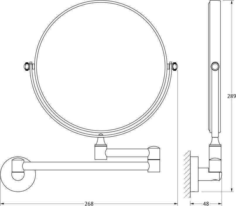 Косметическое зеркало Artwelle Harmonie HAR 056 двухстороннее x2.5