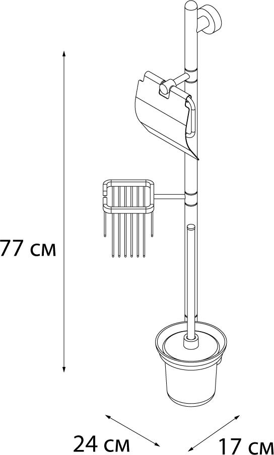 Стойка Fixsen FX-61225 хром