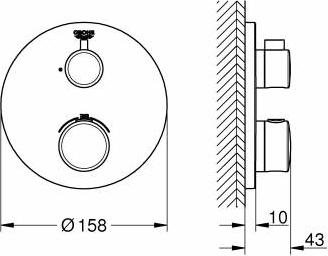 Термостат для душа Grohe Grohtherm 24075000