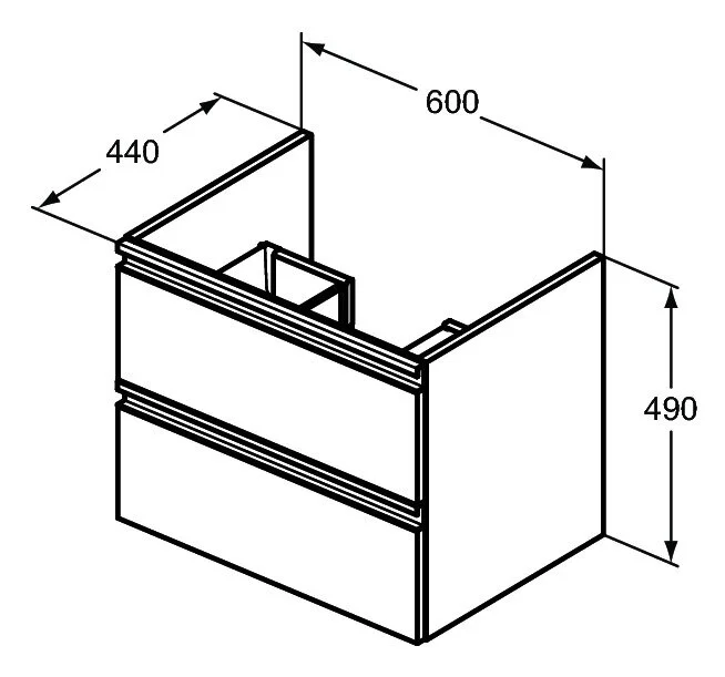 Тумба под раковину Ideal Standard Tesi T0050OV белый