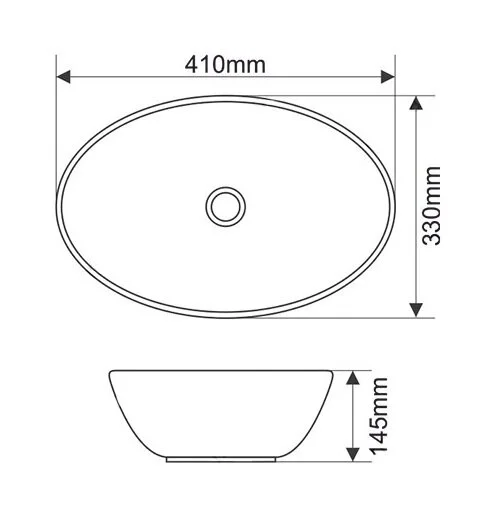 Раковина накладная Comforty 4148154 белый, черный