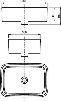 Раковина 50 см Roca Mila 32700B000