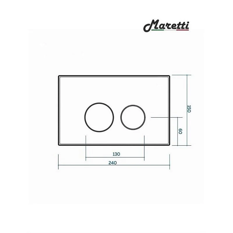 Инсталляция Maretti AC11P5211, с безободковым унитазом Umbria UM10PBM51-560, крышка-сиденье микролифт, клавиша Elena AC12EA-560, черный, комплект, UM51EA56052