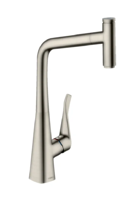 Смеситель для кухни Hansgrohe Metris Select 73803800 серый