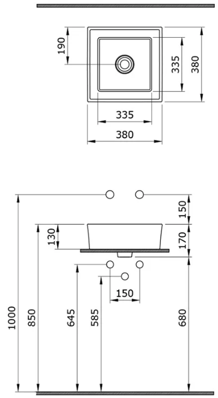 Раковина накладная Bocchi Vessel 1173-029-0125 голубой