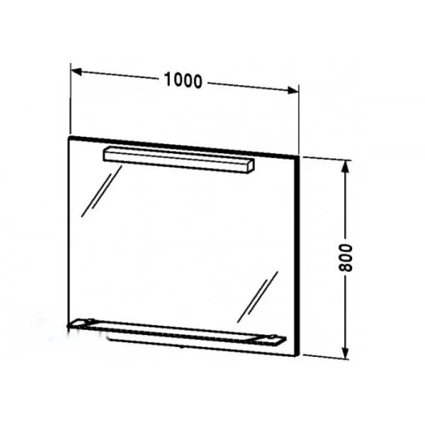 Зеркало Duravit X-Large XL721302222 белый