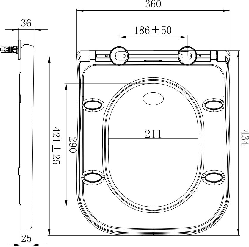 Крышка-сиденье для унитаза Allen Brau Infinity 4.21010.20 с микролифтом, белый