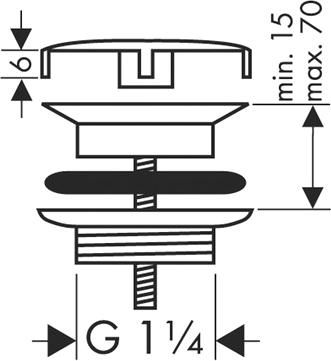 Слив для раковины Hansgrohe 50001000