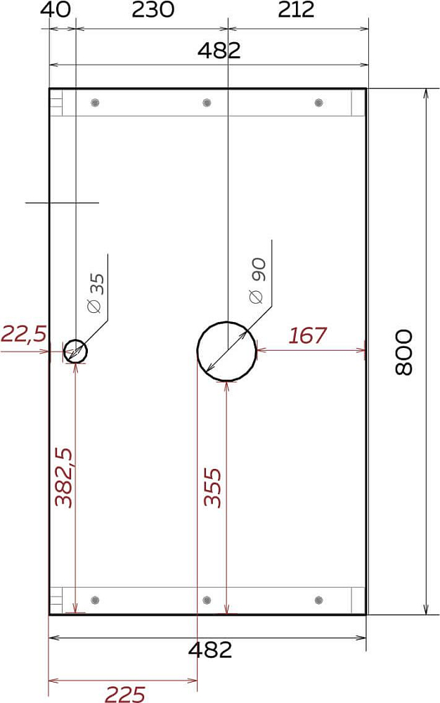 Тумба под раковину 1MarKa Grunge Loft 80П У85842, Дуб вотан