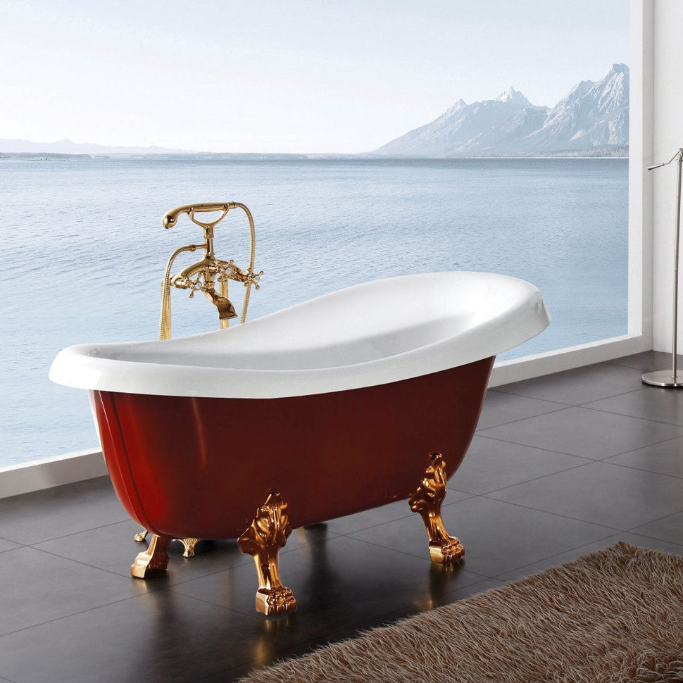 Акриловая ванна BelBagno 170х80 BB04-ROS