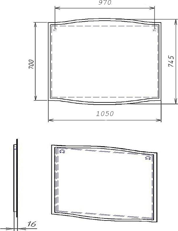 Зеркало Alvaro Banos Carino 105 с LED-подсветкой