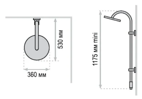 Душевая панель Valentin I-Deco 525500 000 00 хром, белый