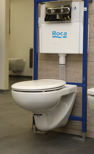 Комплект инсталляция Roca DUPLO WC 890090020 с подвесным унитазом Roca Victoria 34630300R