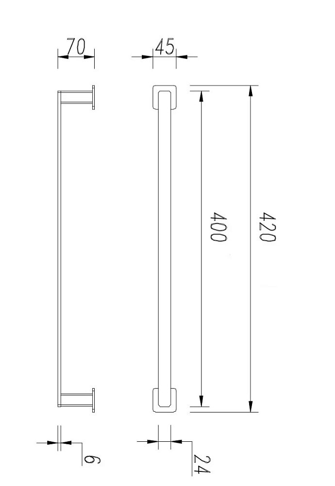 Полотенцедержатель Omnires Nelson NL80214BL черный